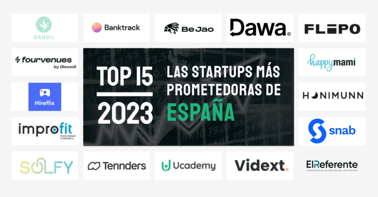 Top 15 de las startups españolas más prometedoras de 2023  según los business angels