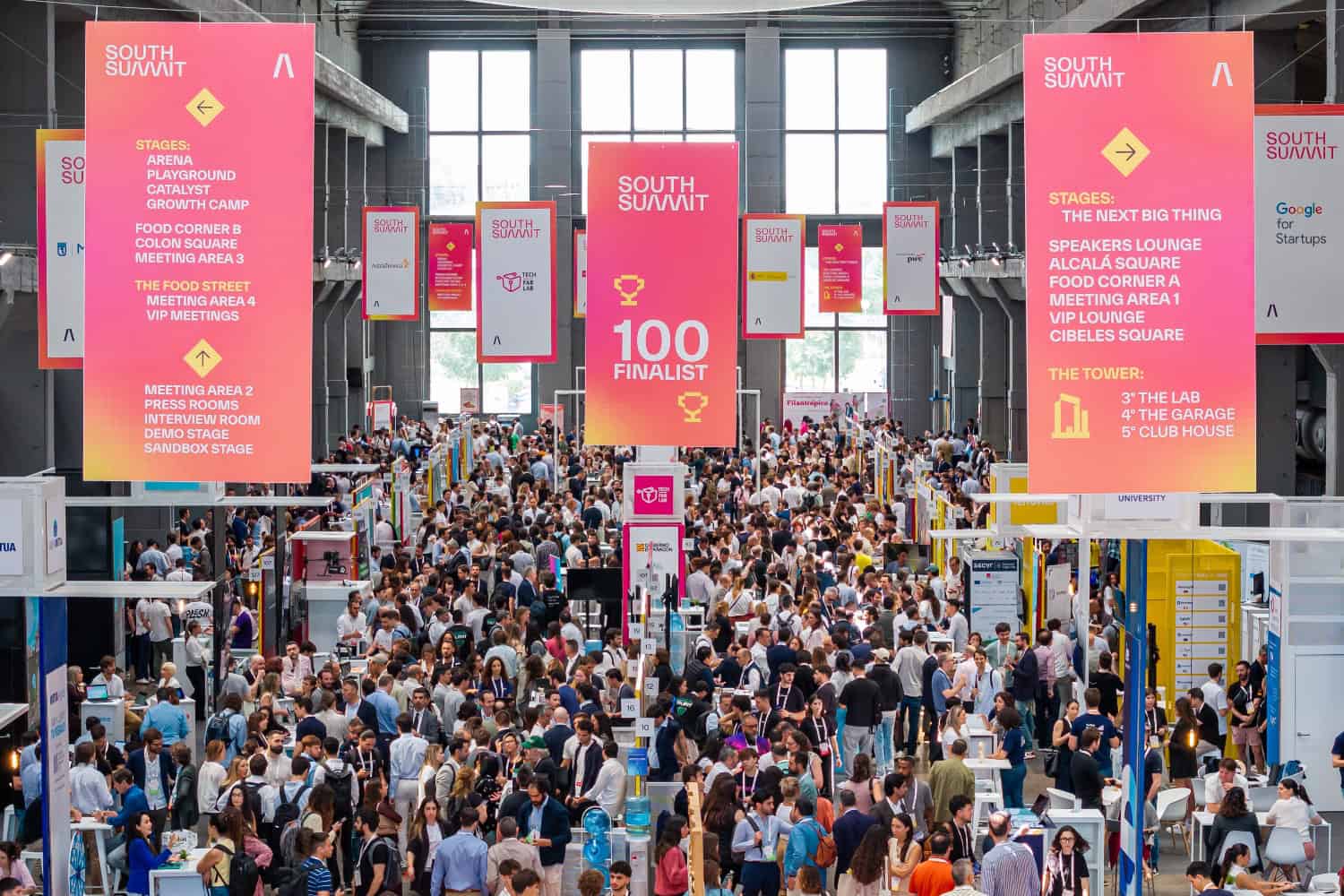 Zona expositivia de South Summit Madrid 2025