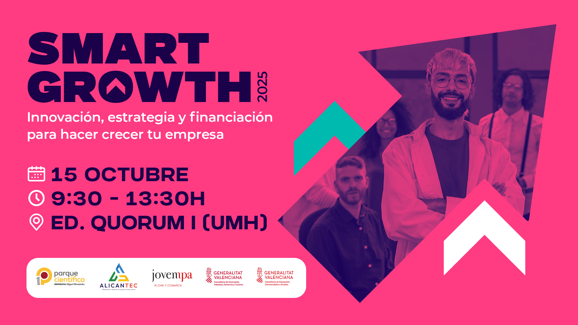 El PCUMH organiza Smart Growth 2025, un evento sobre innovación, estrategias y oportunidades de financiación para el crecimiento empresarial