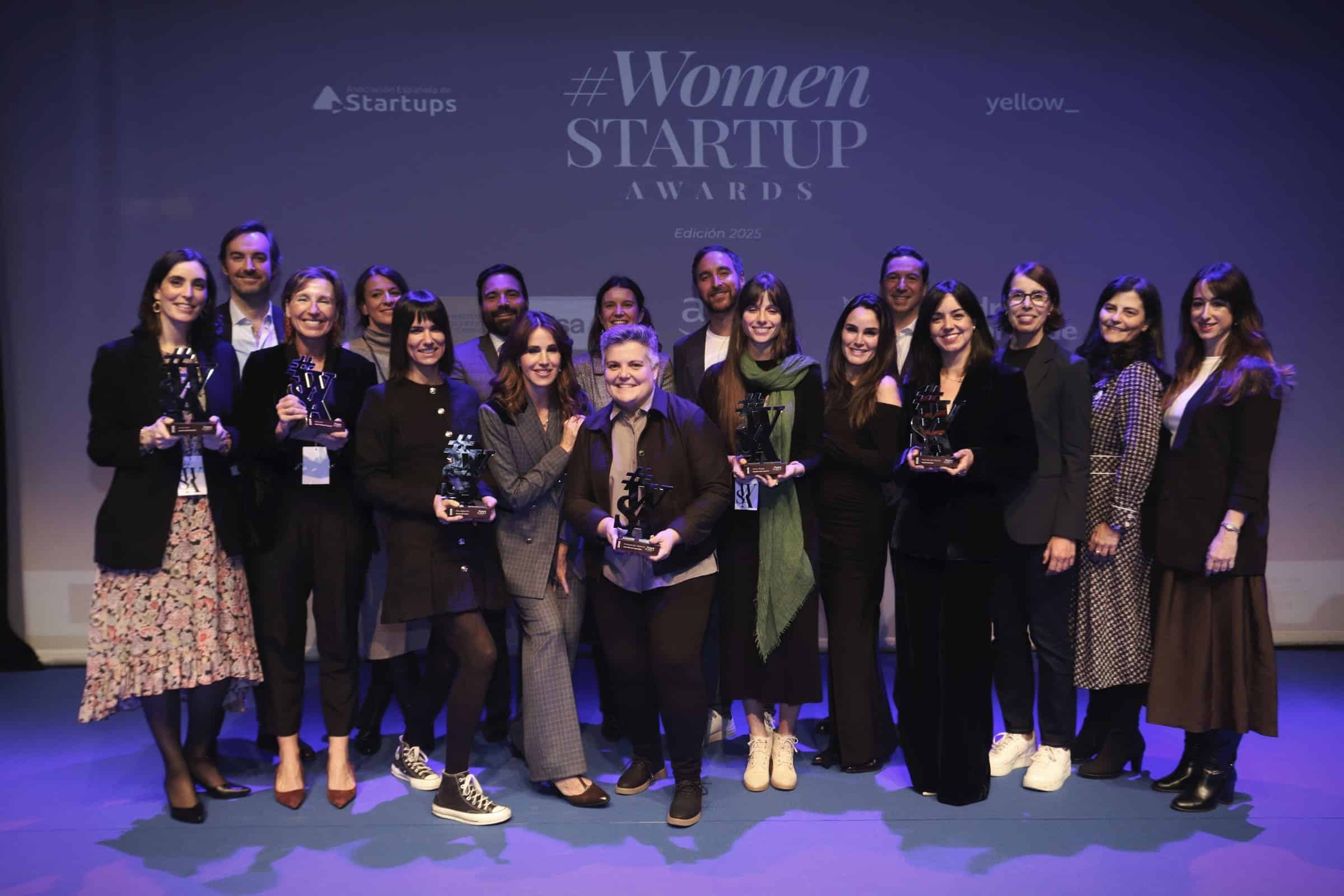 Ana Herrera, Carmen Pumariño, Isabel Abascal, Marta del Amo, Amaia Rodríguez y Natalia Valle, ganadoras de los Women Startup Awards