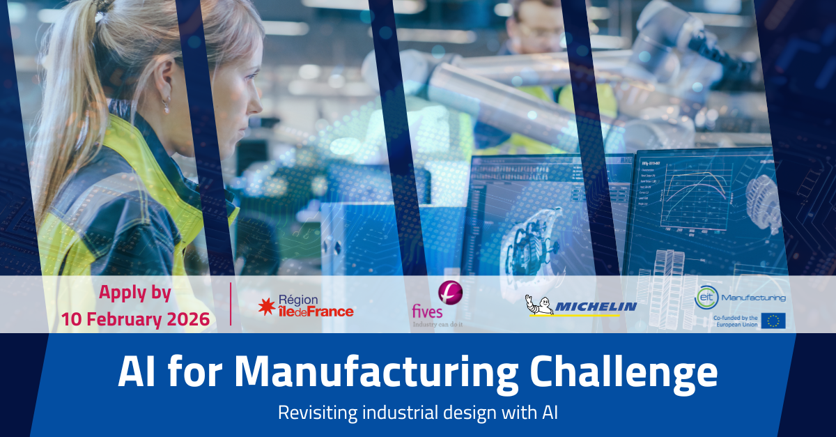 EIT Manufacturing, la Región Paris Île-de-France, Michelin y FIVES impulsan la IA en el diseño industrial