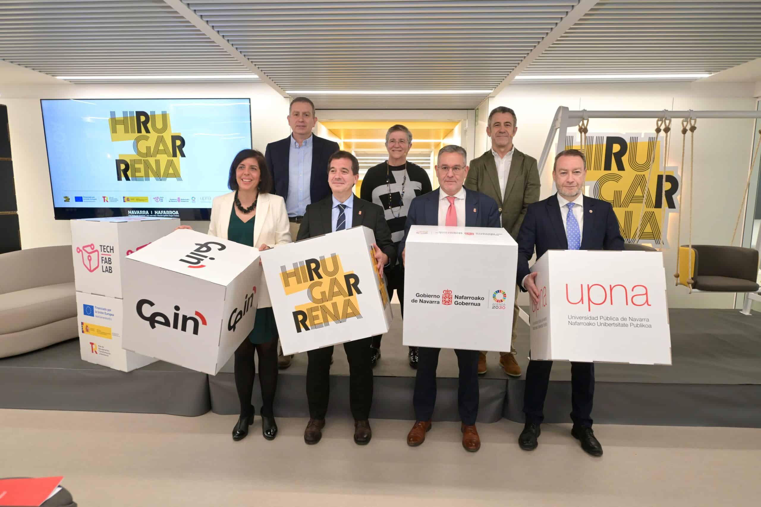Abre sus puertas Hirugarrena, nuevo espacio para el emprendimiento científico-tecnológico y digital impulsado por Industria, UPNA y CEIN