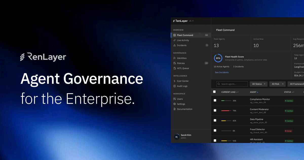 Renaiss AI lanza RenLayer, la plataforma europea de gobernanza empresarial para agentes de IA