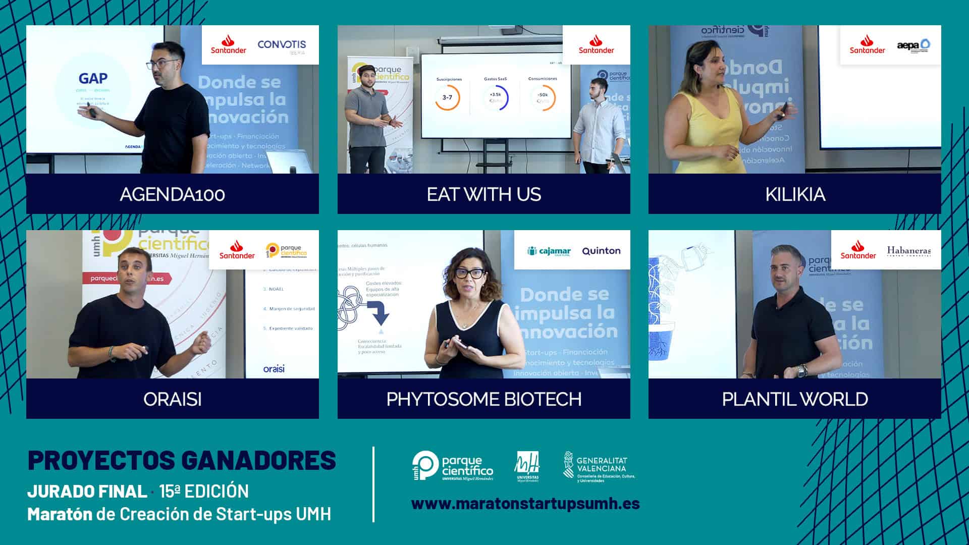 El Parque Científico de la UMH presenta a los ganadores de la 15.ª Maratón de Creación de Startups 