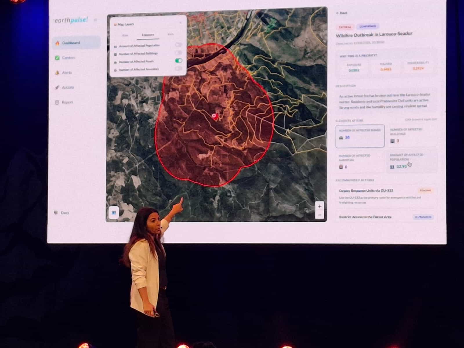 Earthpulse gana el Grand Marathon de ESA Φ-lab con una solución de IA para la respuesta a incendios forestales
